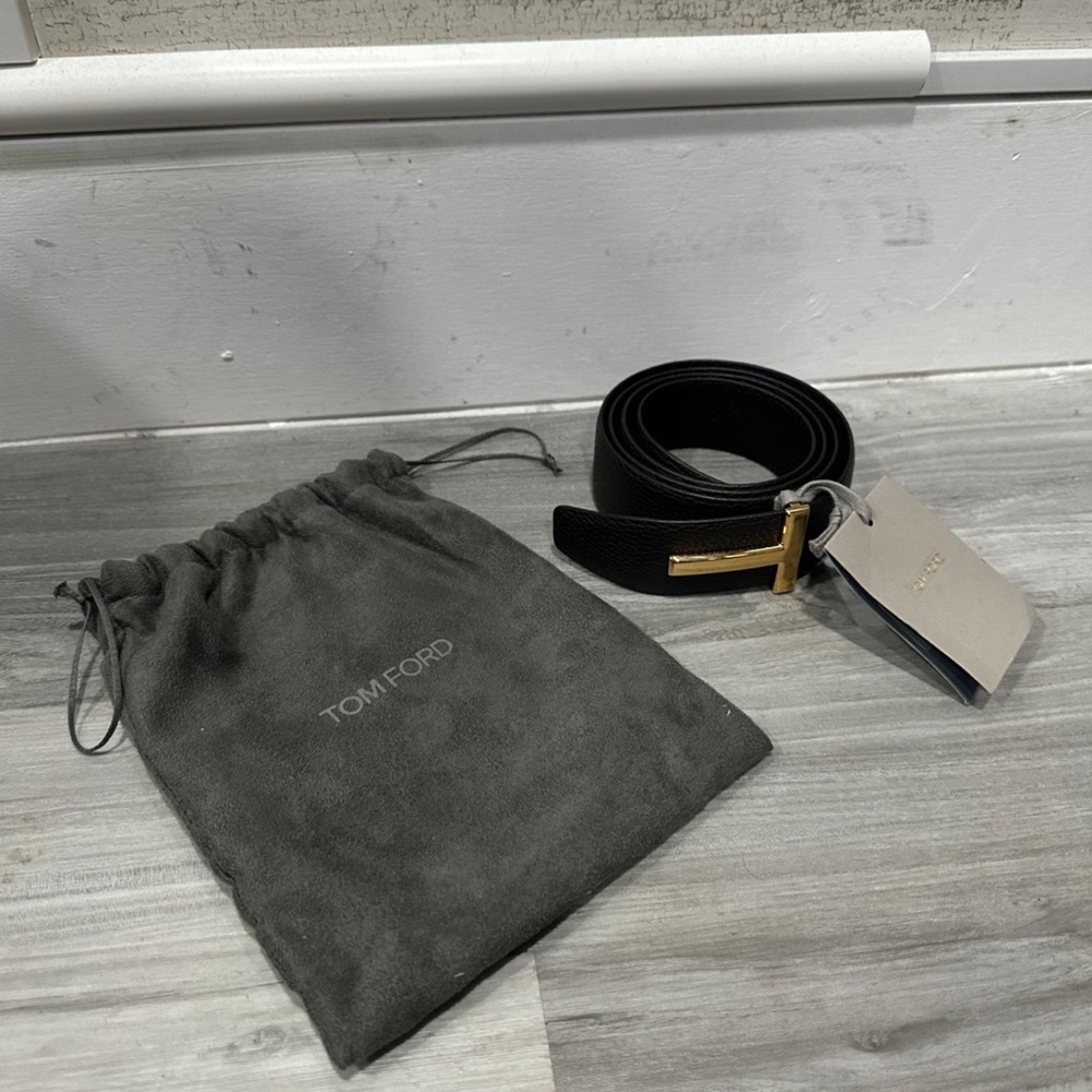 Tom ford brown leather belt